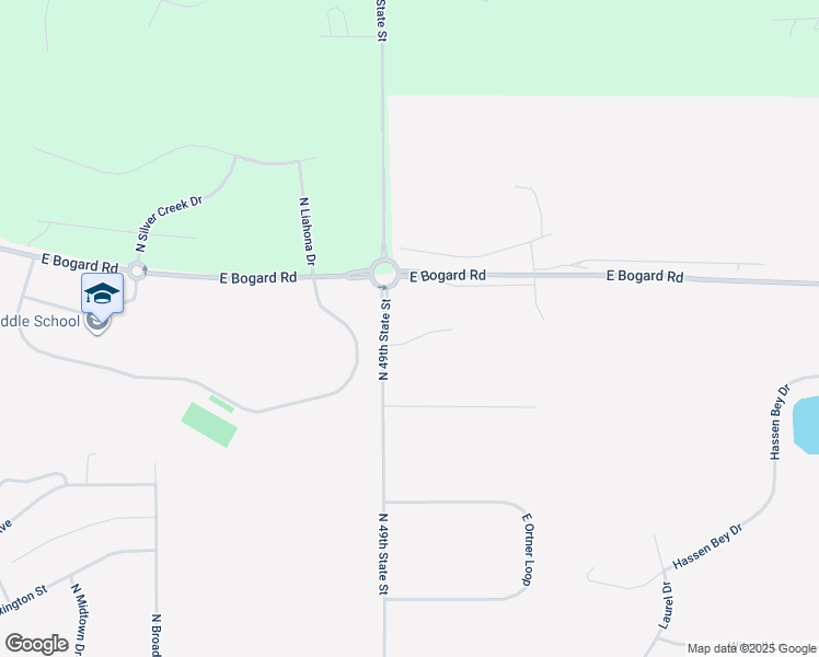 map of restaurants, bars, coffee shops, grocery stores, and more near 9645 East Forest Grove Circle in Palmer