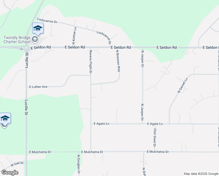 map of restaurants, bars, coffee shops, grocery stores, and more near 2701 North Brennas Way in Wasilla