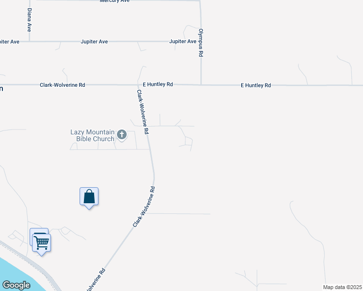 map of restaurants, bars, coffee shops, grocery stores, and more near 16042 E Ptarmigan Rd in Palmer