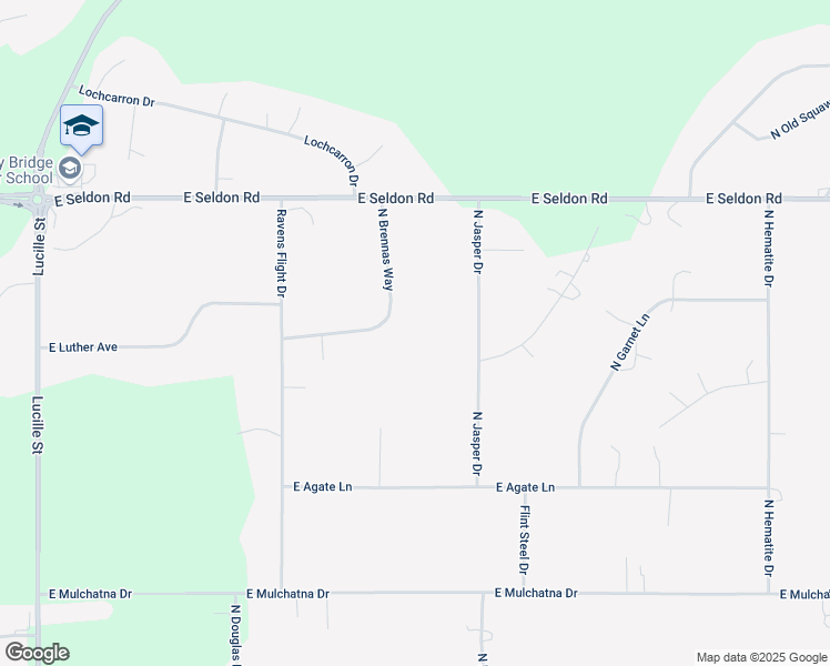 map of restaurants, bars, coffee shops, grocery stores, and more near 2781 North Brennas Way in Wasilla