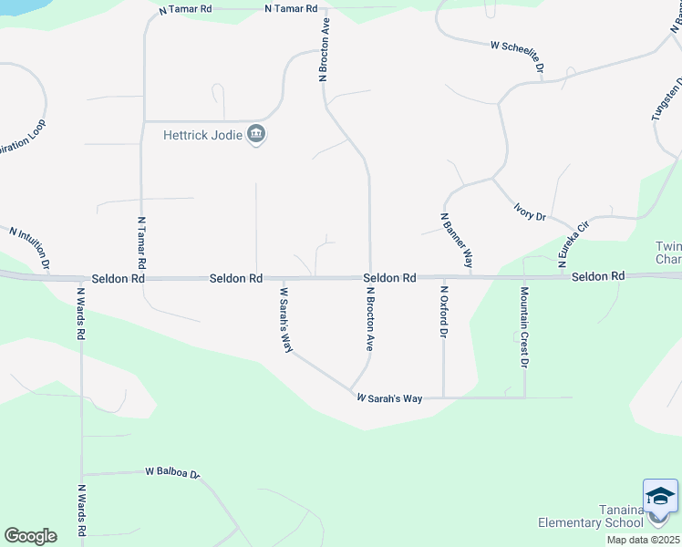 map of restaurants, bars, coffee shops, grocery stores, and more near 715 Seldon Road in Wasilla