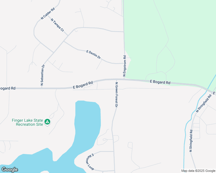 map of restaurants, bars, coffee shops, grocery stores, and more near 7600 East Bogard Road in Palmer