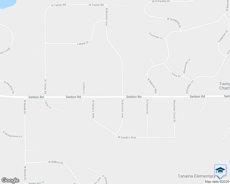 map of restaurants, bars, coffee shops, grocery stores, and more near 715 Seldon Road in Wasilla