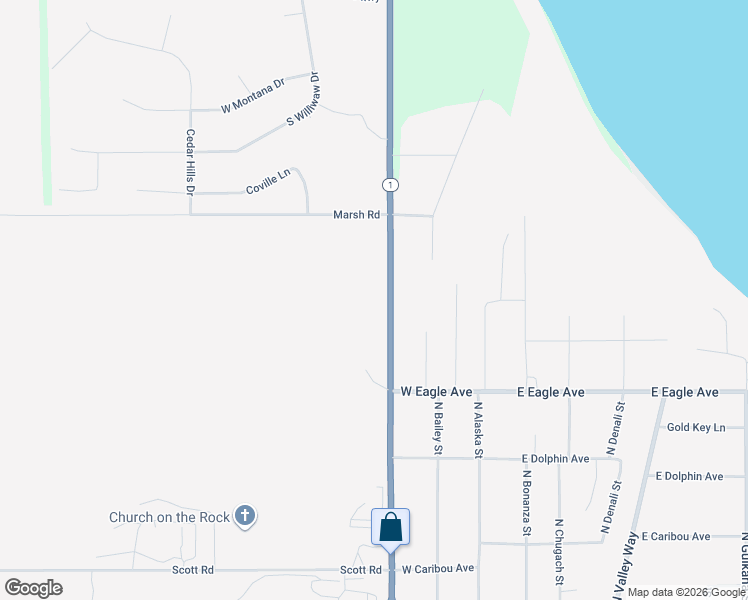 map of restaurants, bars, coffee shops, grocery stores, and more near 3150 Glenn Highway in Palmer