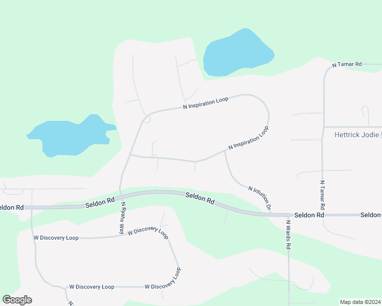 map of restaurants, bars, coffee shops, grocery stores, and more near 4166 North Inspiration Loop in Wasilla
