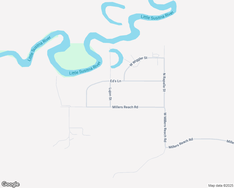 map of restaurants, bars, coffee shops, grocery stores, and more near 3343 Lujon Street in Wasilla