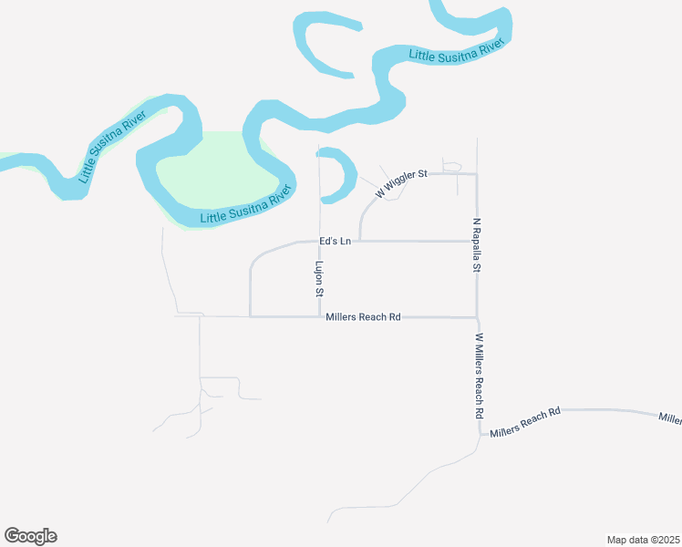 map of restaurants, bars, coffee shops, grocery stores, and more near 3343 Lujon Street in Wasilla