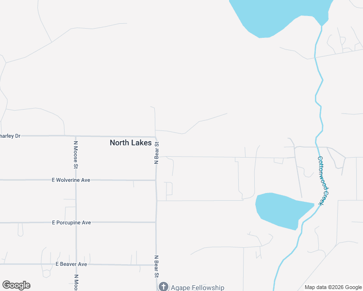 map of restaurants, bars, coffee shops, grocery stores, and more near 6030 East Pike Avenue in Wasilla