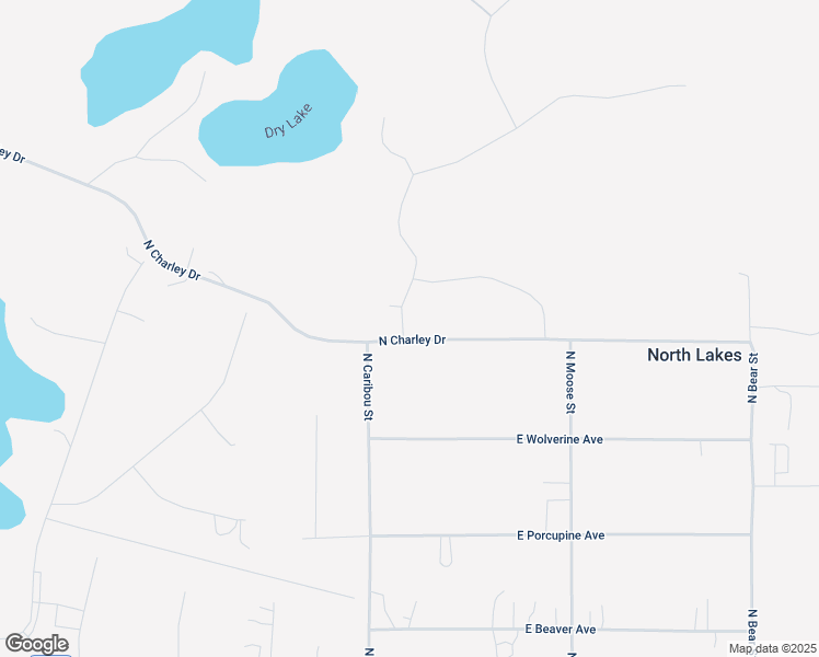 map of restaurants, bars, coffee shops, grocery stores, and more near 3515 Caribou Street in Wasilla