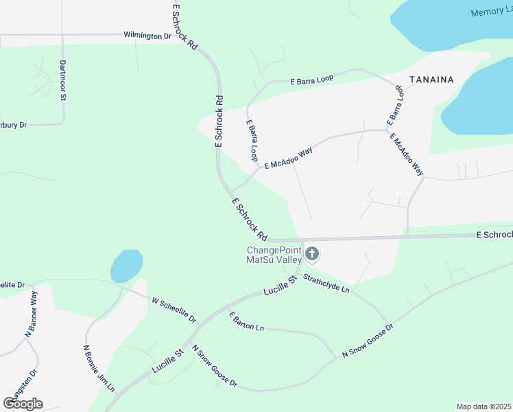 map of restaurants, bars, coffee shops, grocery stores, and more near 460 East McAdoo Way in Wasilla