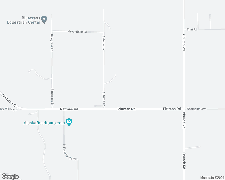 map of restaurants, bars, coffee shops, grocery stores, and more near 3695 Autumn Lane in Wasilla