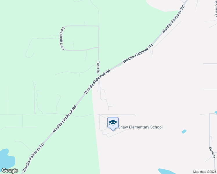 map of restaurants, bars, coffee shops, grocery stores, and more near 4385 Wasilla-Fishhook Road in Palmer