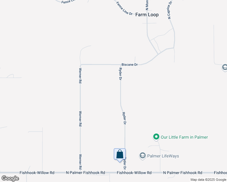 map of restaurants, bars, coffee shops, grocery stores, and more near 4552 Ryder Drive in Palmer