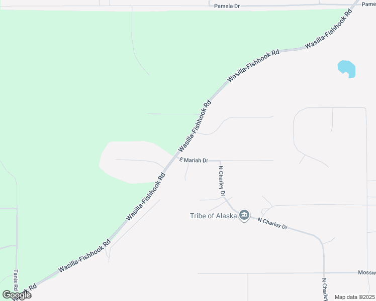 map of restaurants, bars, coffee shops, grocery stores, and more near 4211 East Mariah Drive in Wasilla