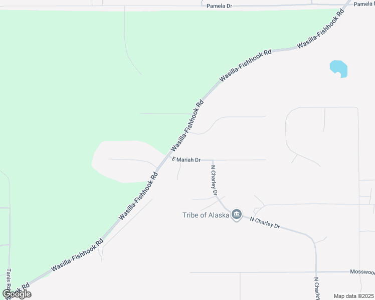 map of restaurants, bars, coffee shops, grocery stores, and more near 4211 East Mariah Drive in Wasilla