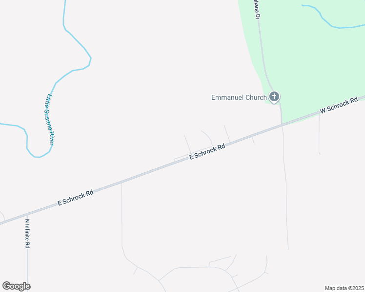 map of restaurants, bars, coffee shops, grocery stores, and more near 5800 Jennifer Lane Circle in Wasilla