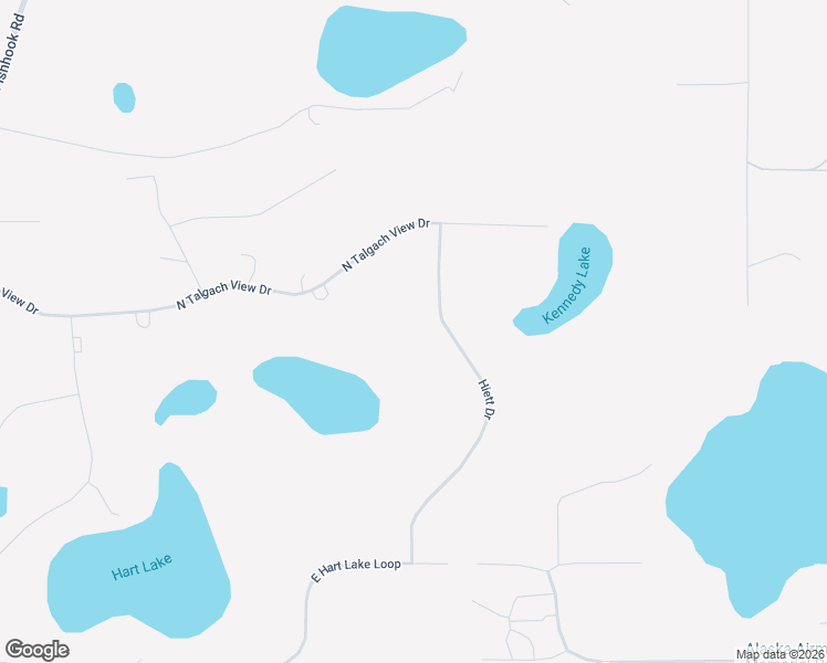 map of restaurants, bars, coffee shops, grocery stores, and more near 5730 Hiett Drive in Wasilla