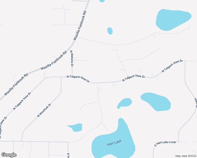 map of restaurants, bars, coffee shops, grocery stores, and more near 6090 North Talgach View Drive in Wasilla
