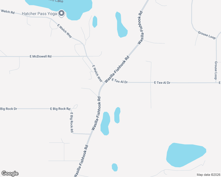 map of restaurants, bars, coffee shops, grocery stores, and more near 6645 Wasilla-Fishhook Road in Wasilla