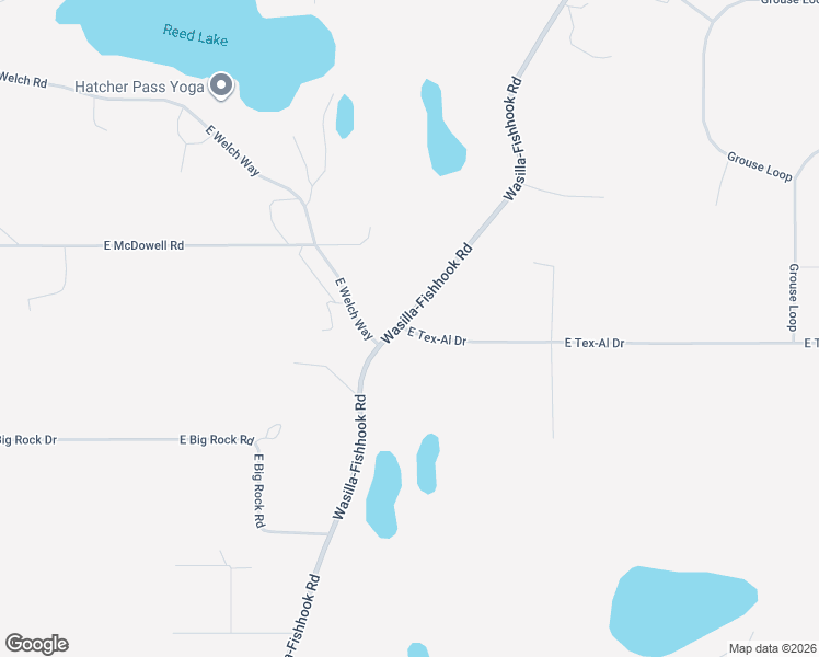 map of restaurants, bars, coffee shops, grocery stores, and more near 6645 Wasilla-Fishhook Road in Wasilla