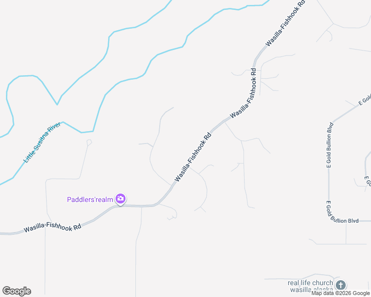 map of restaurants, bars, coffee shops, grocery stores, and more near 8542 Wasilla-Fishhook Road in Palmer