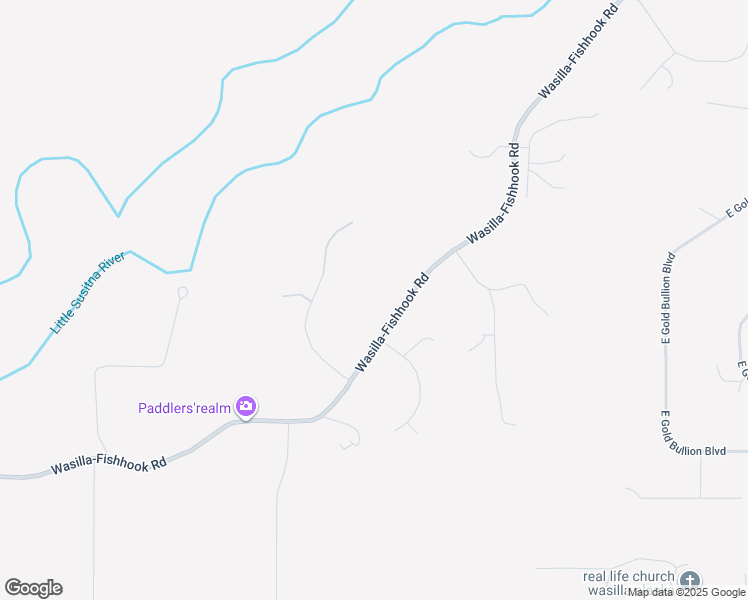 map of restaurants, bars, coffee shops, grocery stores, and more near 8542 Wasilla-Fishhook Road in Palmer