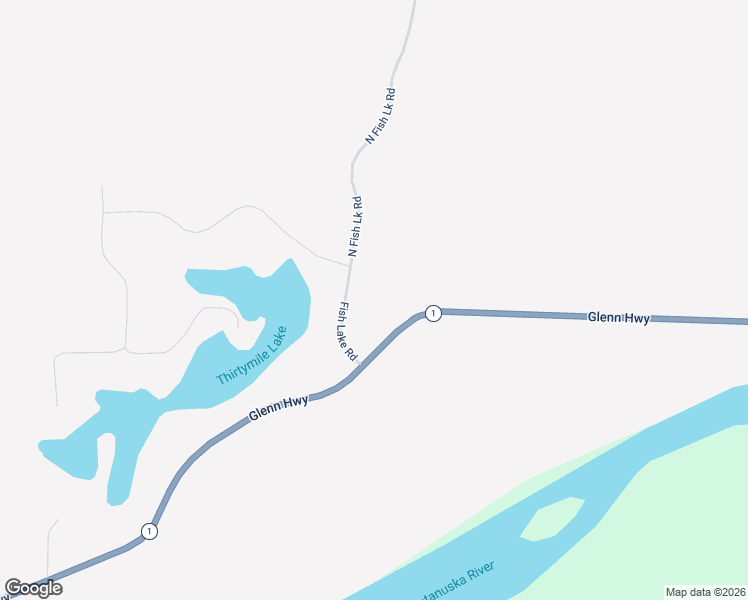 map of restaurants, bars, coffee shops, grocery stores, and more near 15584 Fish Lake Road in Palmer
