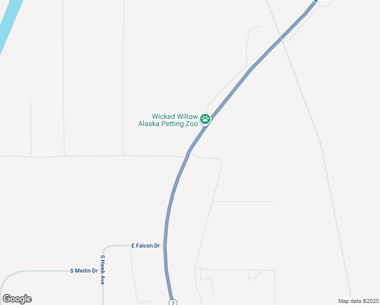 map of restaurants, bars, coffee shops, grocery stores, and more near George Parks Highway in Willow