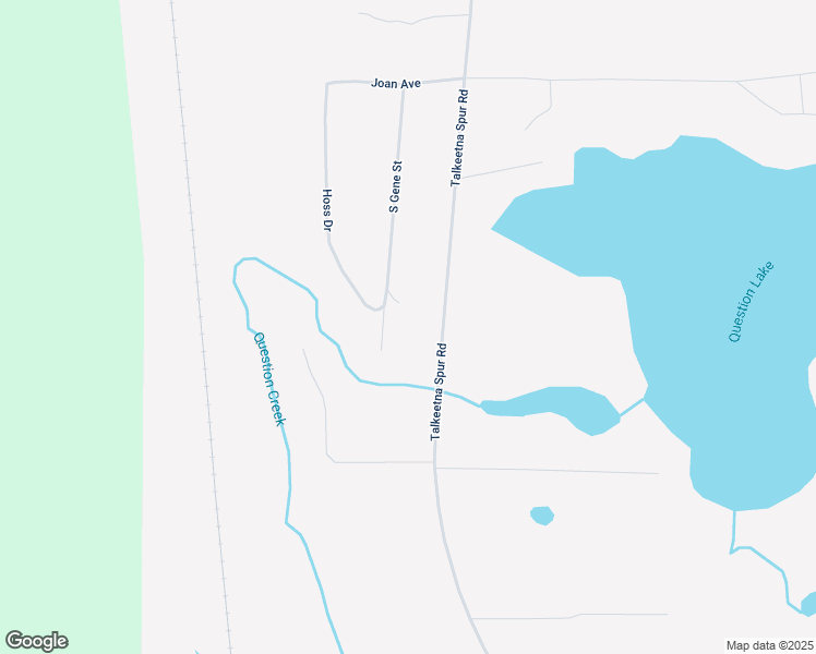 map of restaurants, bars, coffee shops, grocery stores, and more near 30733 Gene Street in Talkeetna