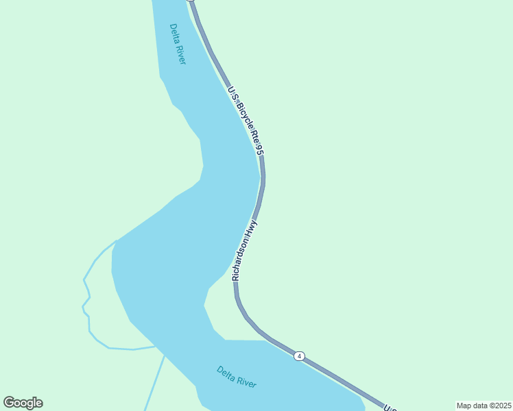 map of restaurants, bars, coffee shops, grocery stores, and more near Richardson Highway in Delta Junction