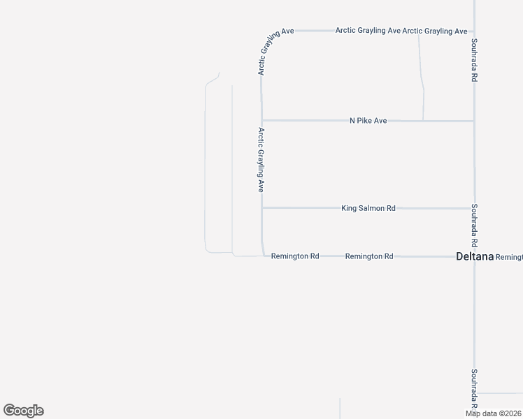 map of restaurants, bars, coffee shops, grocery stores, and more near Arctic Grayling Avenue in Delta Junction