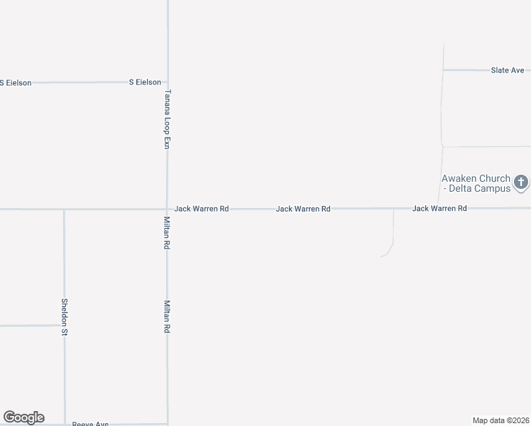 map of restaurants, bars, coffee shops, grocery stores, and more near 3998 Jack Warren Road in Delta Junction