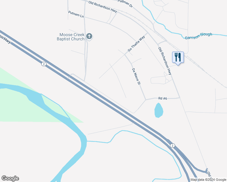 map of restaurants, bars, coffee shops, grocery stores, and more near 3666 Richardson Highway in North Pole