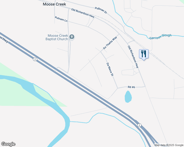 map of restaurants, bars, coffee shops, grocery stores, and more near 3553 Go Thatta Way in North Pole