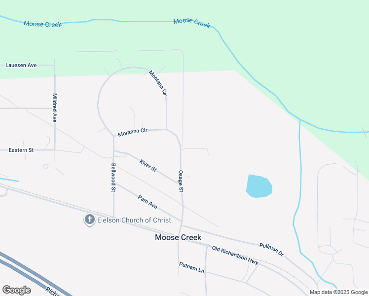 map of restaurants, bars, coffee shops, grocery stores, and more near 3385 Montana Circle in North Pole