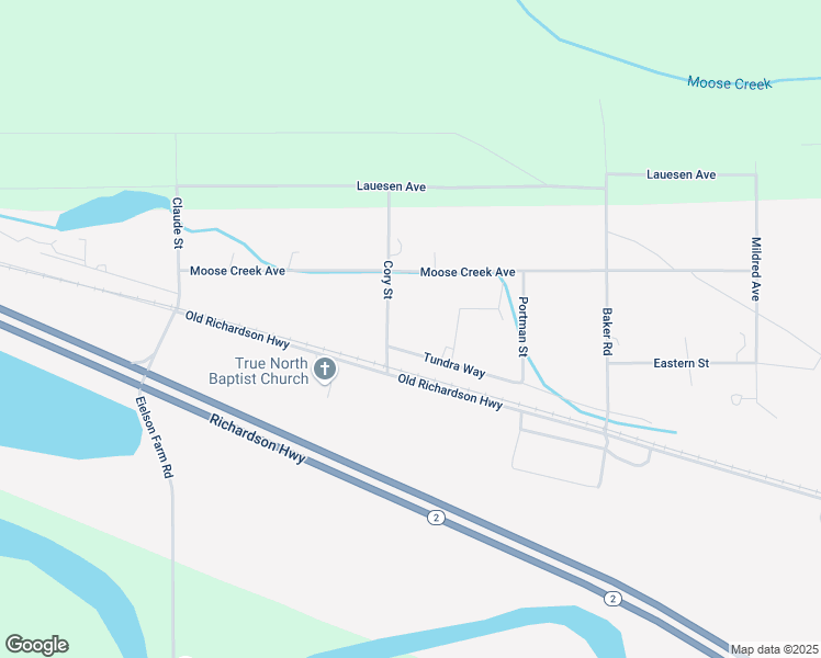 map of restaurants, bars, coffee shops, grocery stores, and more near 3370 Cory Street in North Pole