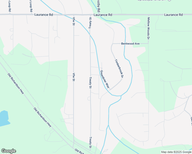 map of restaurants, bars, coffee shops, grocery stores, and more near 3076 Treaty Street in North Pole