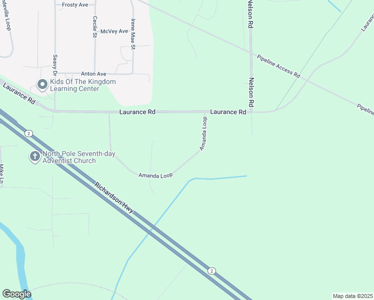 map of restaurants, bars, coffee shops, grocery stores, and more near 3090 Amanda Loop in North Pole