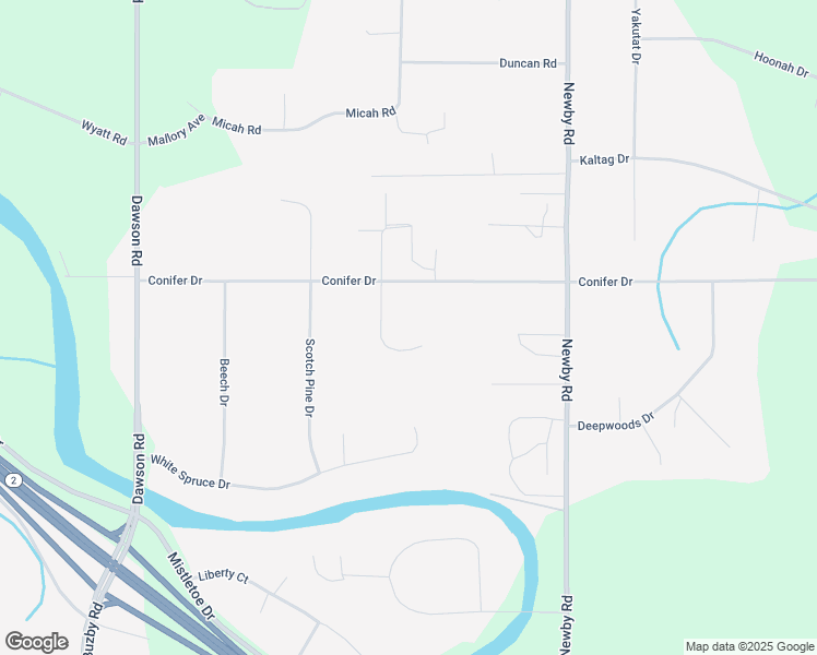 map of restaurants, bars, coffee shops, grocery stores, and more near 2678 Shady Lane in North Pole