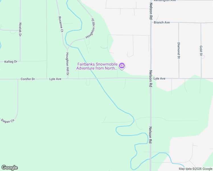 map of restaurants, bars, coffee shops, grocery stores, and more near 3719 Lyle Avenue in North Pole