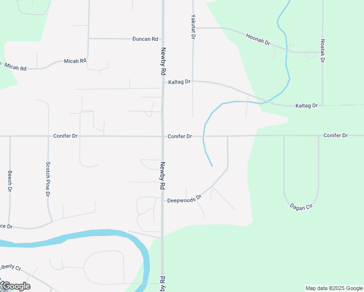 map of restaurants, bars, coffee shops, grocery stores, and more near 2664 Newby Road in North Pole