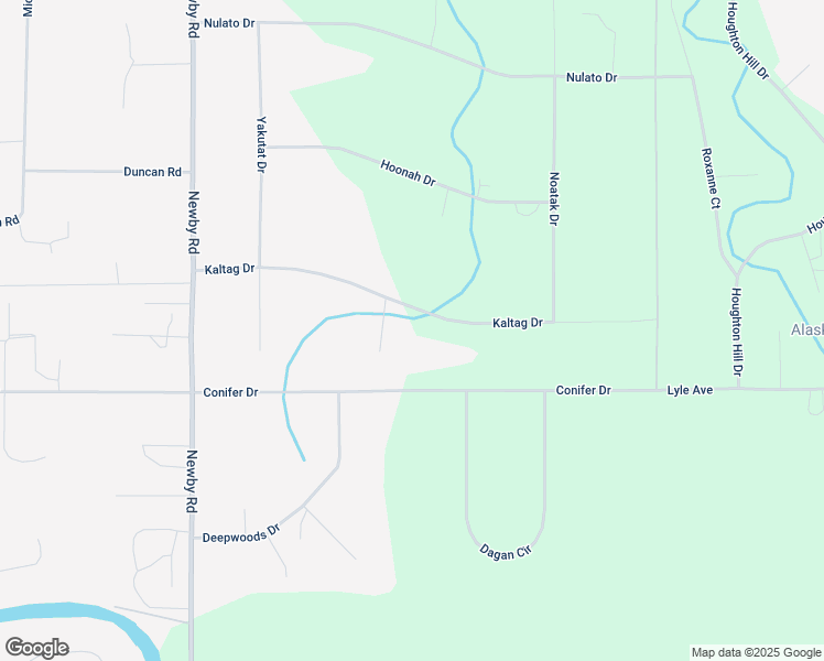 map of restaurants, bars, coffee shops, grocery stores, and more near 2628 Tenakee Way in North Pole