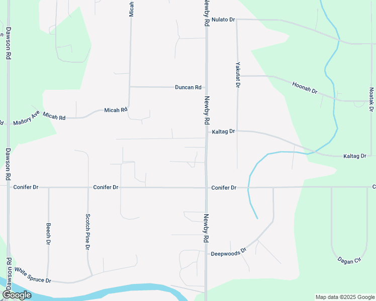 map of restaurants, bars, coffee shops, grocery stores, and more near 3450 Feela Lane in North Pole