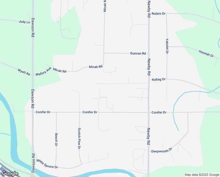 map of restaurants, bars, coffee shops, grocery stores, and more near 2635 Shady Lane in North Pole