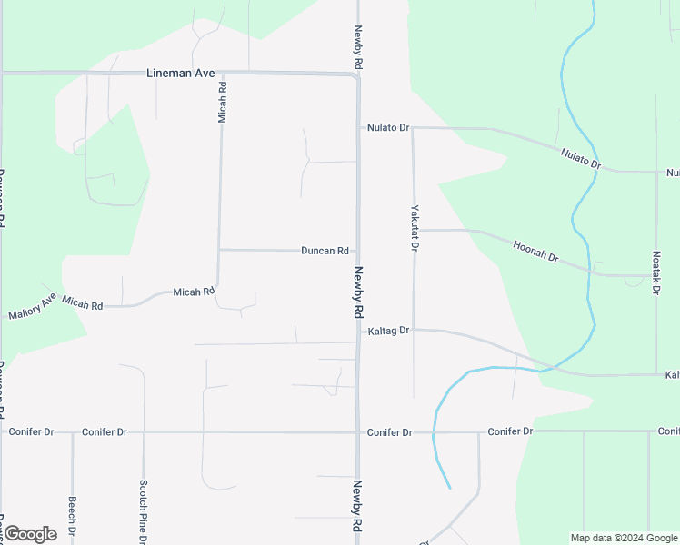 map of restaurants, bars, coffee shops, grocery stores, and more near 3451 Duncan Road in North Pole