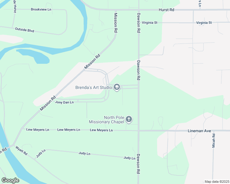 map of restaurants, bars, coffee shops, grocery stores, and more near 3272 Cache Way in North Pole
