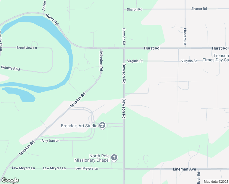 map of restaurants, bars, coffee shops, grocery stores, and more near 3295 Tranquility Court in North Pole