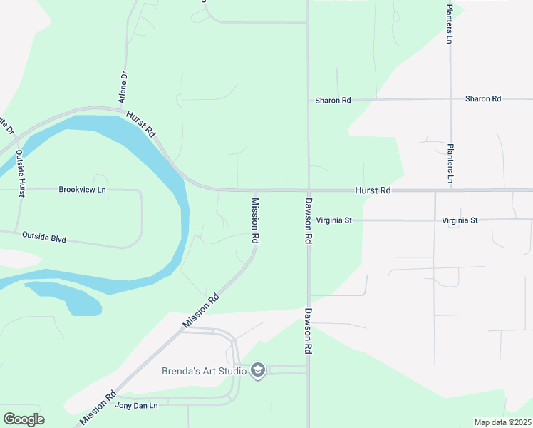 map of restaurants, bars, coffee shops, grocery stores, and more near 2354 Mission Road in North Pole