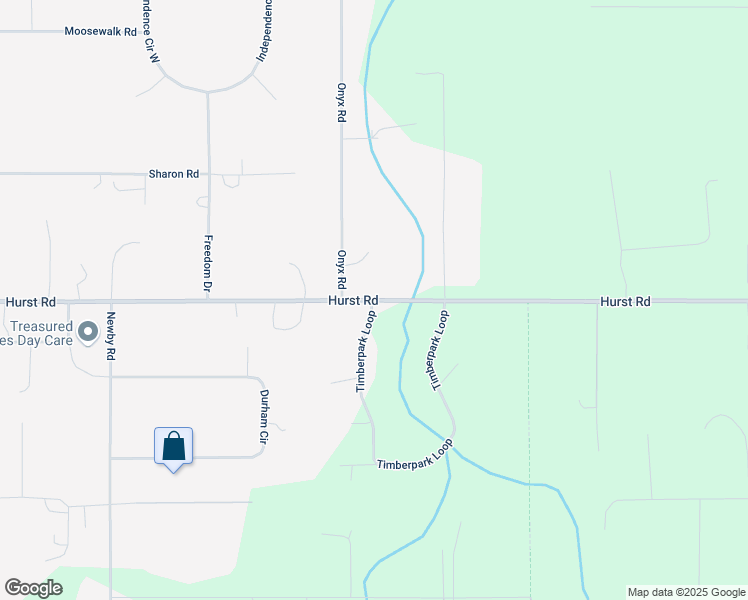 map of restaurants, bars, coffee shops, grocery stores, and more near 3704 Hurst Road in North Pole
