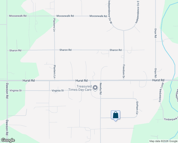 map of restaurants, bars, coffee shops, grocery stores, and more near 3442 Hurst Road in North Pole